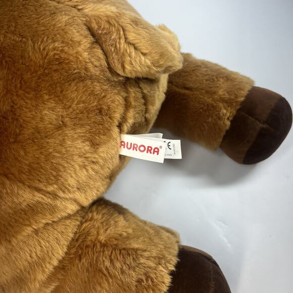 Aurora Plush Moose Realistic Brown 28" Large Stuffed Animal Toy Excellent Cond. - Picture 7 of 12